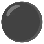 Black Circle emoji on Google