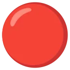 Emoji Círculo rojo en Google