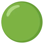 Emoji Círculo verde en Google