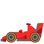Racing Car emoji on Google