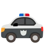 Police Car emoji on Google