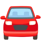Emoji Coche próximo en Google