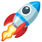Rocket emoji on Google