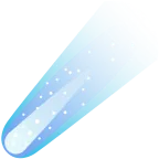 Emoji Cometa espacial en Google