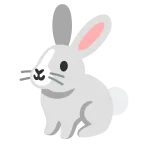 Rabbit emoji on Google