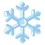 Emoji Copo de nieve en Google