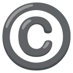 Copyright emoji on Google