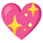 Emoji Corazón brillante en Android