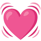 Beating Heart emoji on Google