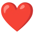 Emoji Corazón rojo en Android