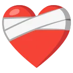 Emoji Corazón vendado en Google