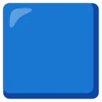Emoji Cuadrado azul en Google