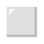 Emoji Cuadrado blanco mediano en Google