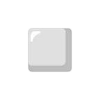 Emoji Cuadrado blanco pequeño en Google