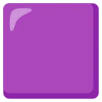 Emoji Cuadrado morado en Google