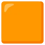 Orange Square emoji on Google