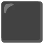 Black Large Square emoji on Google