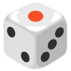 Emoji Dado en Google