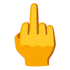 Emoji Dedo corazón hacia arriba en Google