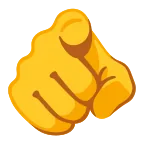 Index Pointing at the Viewer emoji on Google