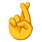 Emoji Dedos cruzados en Google