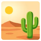 Emoji Desierto en Google