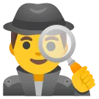 Emoji Detective hombre en Google
