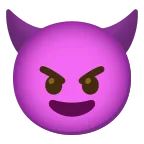 Devil emoji on Google