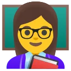 Woman Teacher emoji on Google