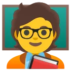 Teacher emoji on Google