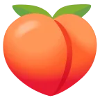 Emoji Durazno en Google