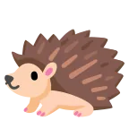 Hedgehog emoji on Google