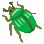 Beetle emoji on Google