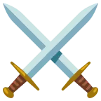 Emoji Espadas cruzadas en Google