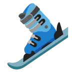 Skis emoji on Google