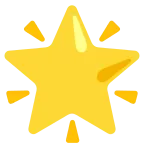 Emoji Estrella brillante en Google