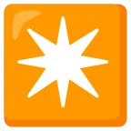 Emoji Estrella de ocho puntas en Google