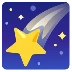 Shooting Star emoji on Google