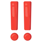 Emoji Exclamación doble en Google