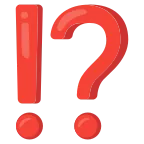 Emoji Exclamación e interrogación en Google
