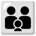 Family: Man, Man, Boy emoji on Google