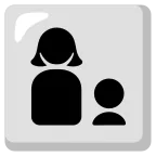 Family: Woman, Boy emoji on Google