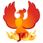 Phoenix emoji on Google