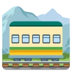 Mountain Railway emoji on Google