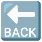 Emoji Flecha BACK en Google