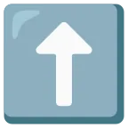 Up Arrow emoji on Google