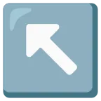 Up-Left Arrow emoji on Google