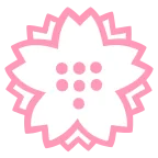 White Flower emoji on Google