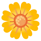 Emoji Flor en Google