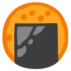 Rice Cracker emoji on Google